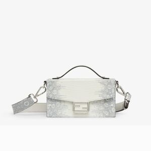 Fendi Men's Baguette Crossbody Exotic Lizard